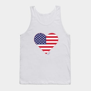 July 4th USA Heart Tank Top